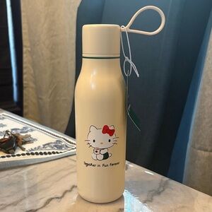Starbucks Cream Hello Kitty Bottle with Red Accent